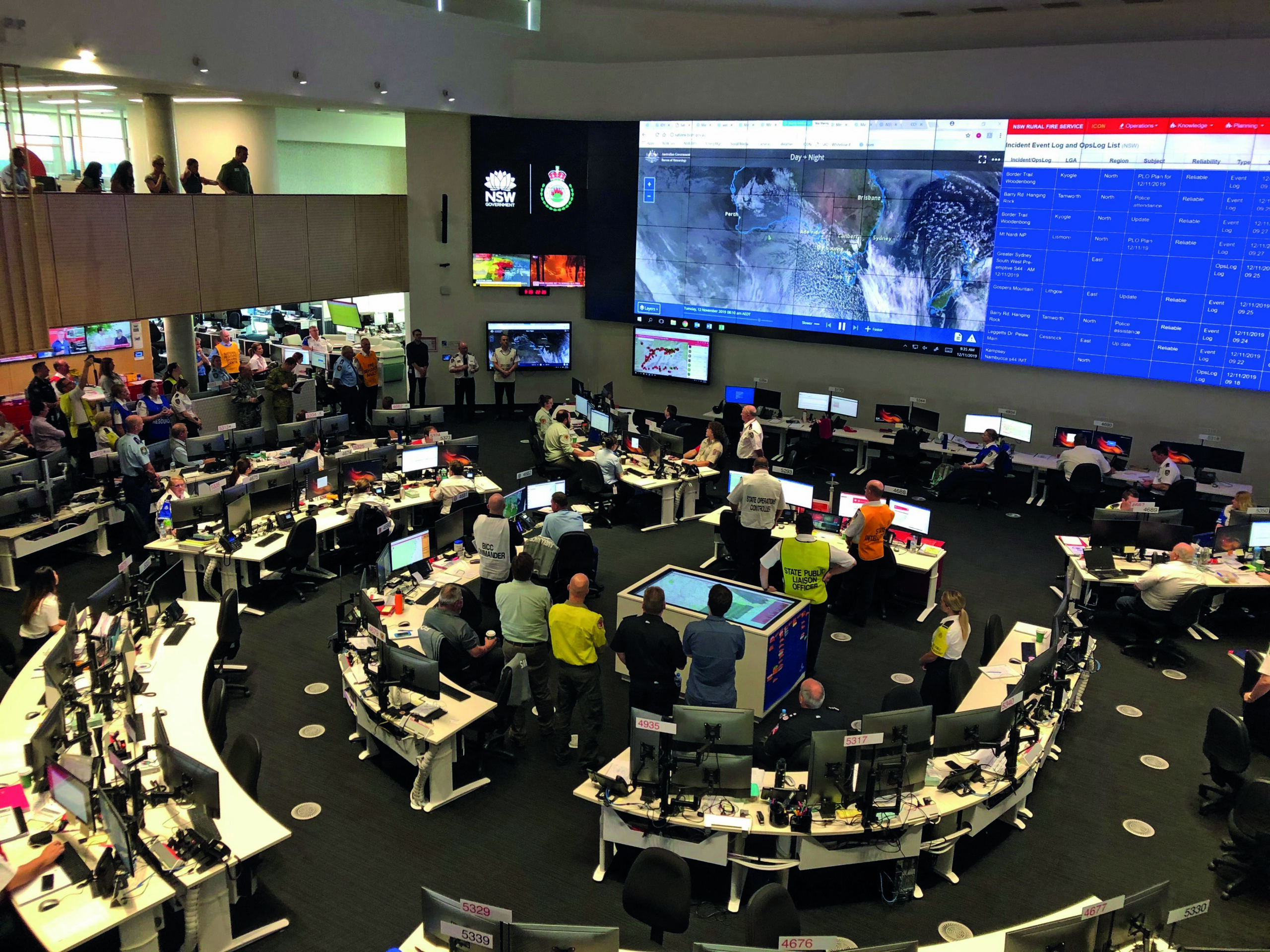 NSW Rural Fire Service briefing on 12 November 2020 with Interstate Liaison Unit and National Resource Sharing Centre Deployment Manager in attendance.