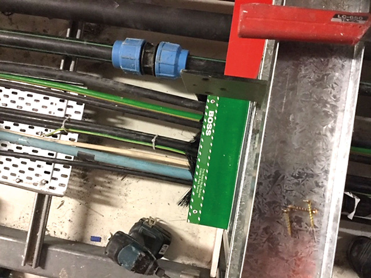 The BOSS Fire Transit Box during construction, certified to AS/NZS 1530.4 for a variety of mixed service combinations.