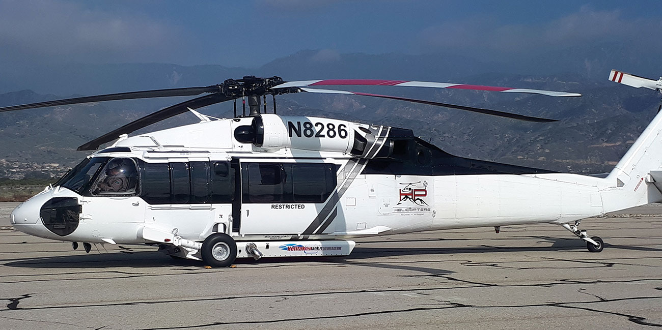 The retracted tank profile is only 12 inches or 300mm when landed or ferrying empty.