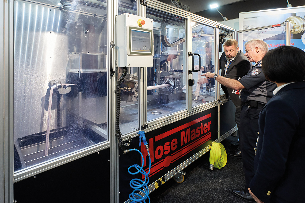 Hose Master drew serious interest at AFAC 19 Melbourne. Images supplied by Author / Contributor