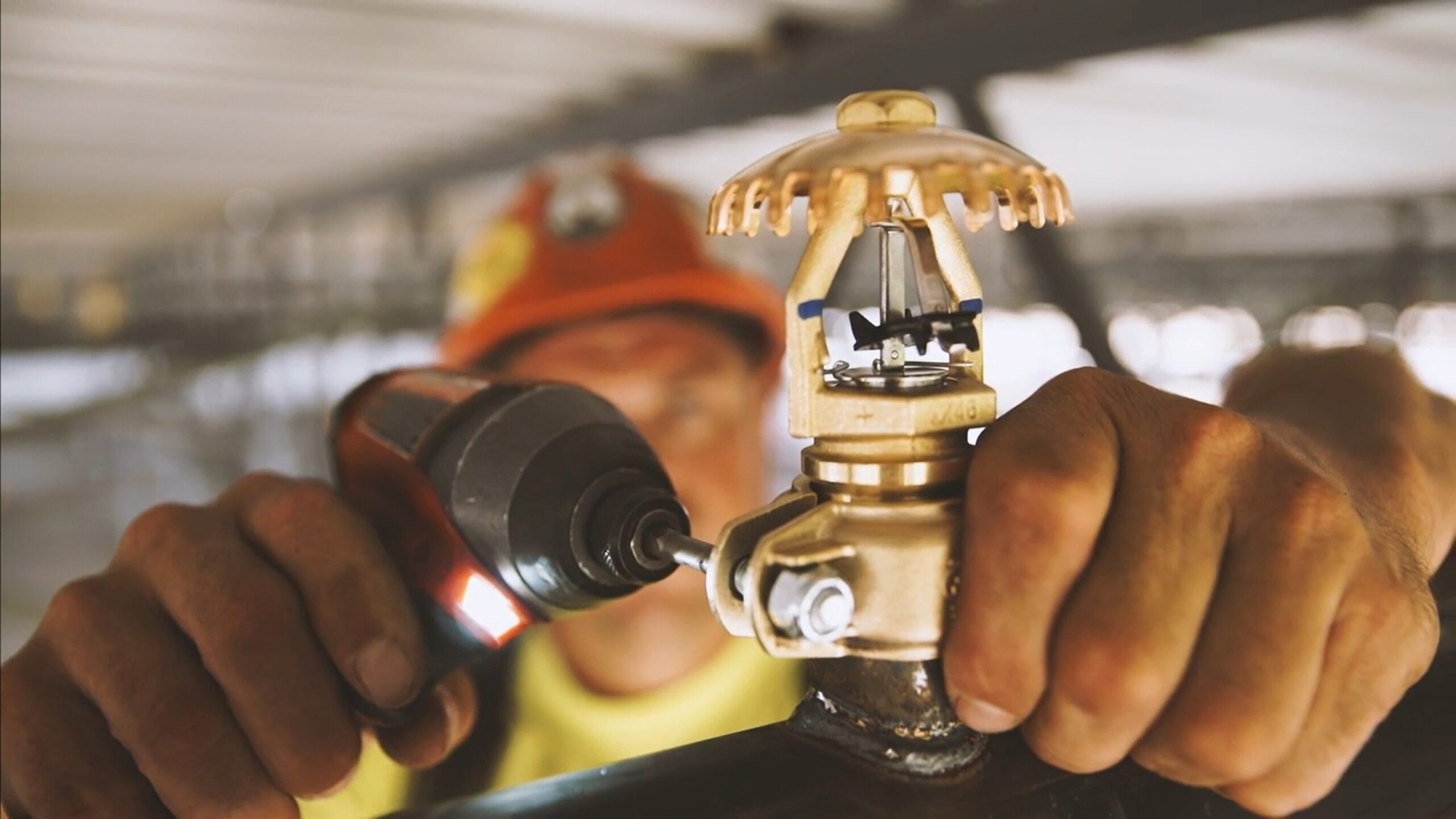 Victaulic Installation-ReadyTM sprinklers can be installed quicker and more reliably than threaded sprinklers even by less experienced labour.